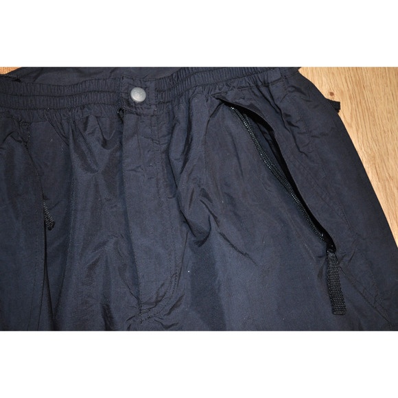Helly Hansen Black Full Zip Leg Ski Rain Pants Elastic Waist Size Small 28"-30" - Picture 8 of 9